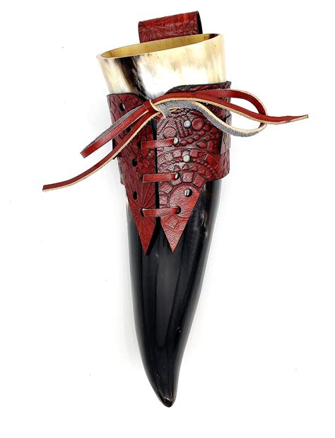 Buy Viking Drinking short Horn with Leather Holster Authentic & Food ...