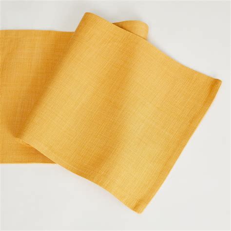 Buy Colour Connect Solid Runner - Cotton - 33 cm L x 180 cm W -Yellow ...