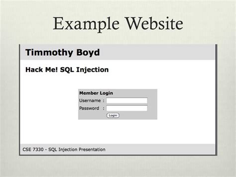 SQL Injectable Sample Web Site 的图像结果