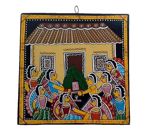 UMSAS(A Bihar Govt. Undertaking) Handmade Tikuli Painting with Motif of ...