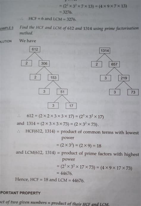 find HCF and HCF of 612 and 1314 - Brainly.in