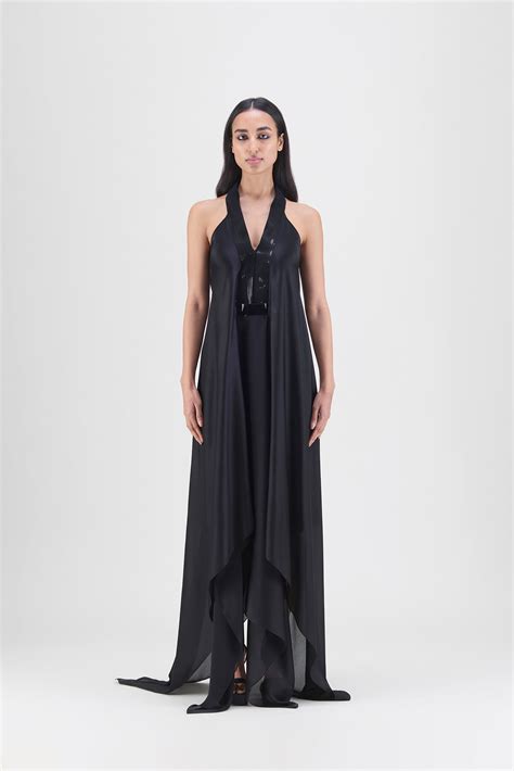 Metallic Layered Dress – Amit Aggarwal