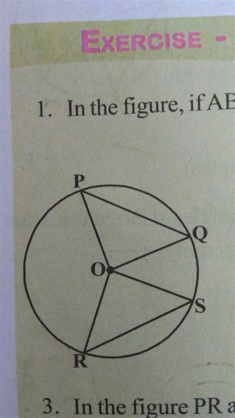 In the figure,PQ=RS and angle ORS=48° .find angle OPQ and angle ROS ...