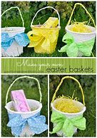 Image result for Crocheted Easter Baskets