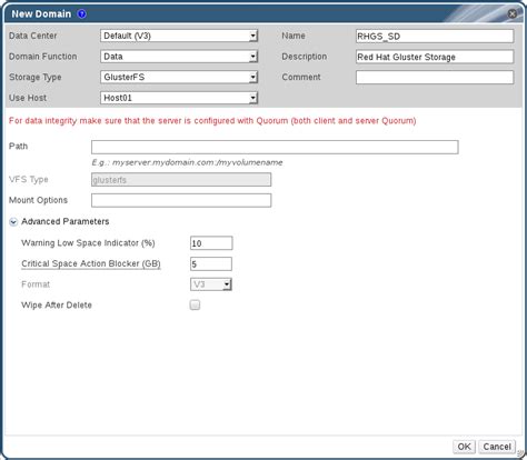 9.2. Using Red Hat Gluster Storage as a Storage Domain | Administration ...