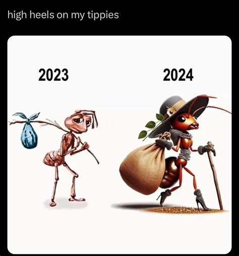 Ant with Bag on Stick