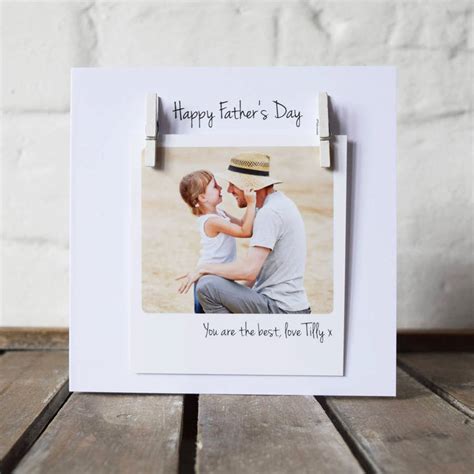 personalised father's day photo message card by jodie gaul ...