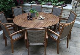 Image result for Black Contemporary Outdoor Dining Round Table