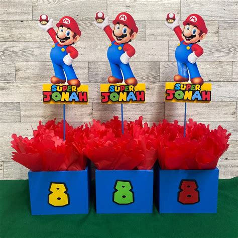 Mario Bros Party Decorations, Mario and Luigi Centerpieces, Party ...