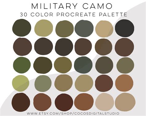Tactical Color Palette at David Craig blog