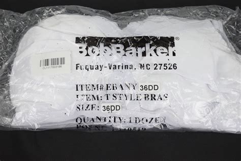 Bob Barker Ebany T Style Bras Light Weight Prison Pack of 12 Nylon Bra ...