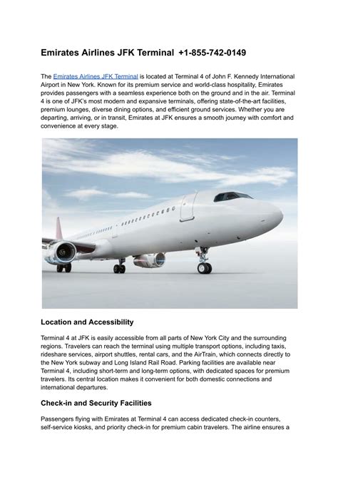 PPT - Emirates Airlines JFK Terminal PowerPoint Presentation, free ...