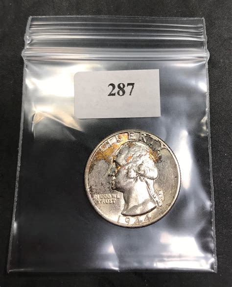 Lot - 1944 Washington Silver Quarter NICE TONED