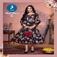 kaya bleed blue vol 2 unique style readymade frock style kurti ...