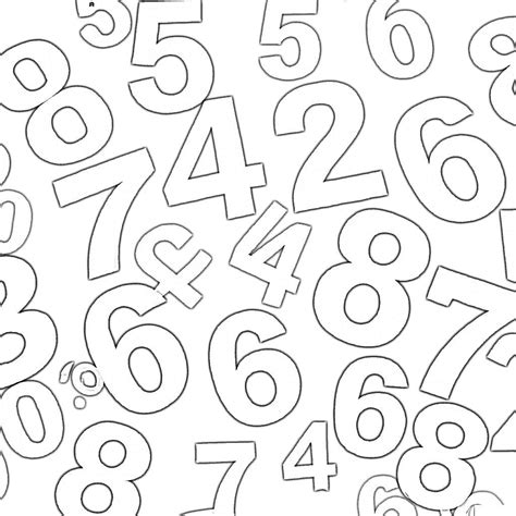 Angka untuk mewarnai 🔢 - PEPE.LT