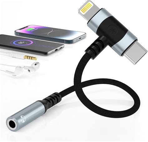 Amazon.com: Opluz USB-C to 3.5 mm Headphone Jack Adapter 2-in-1 ...