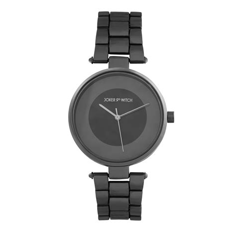Shop Online Liora Black Watch with Black Dial and Metallic Strap by ...