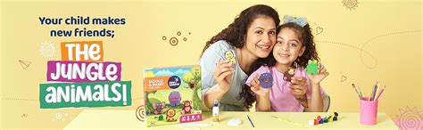 Buy Fevicreate DIY Mould & Paint Jungle Animals Kit for Kids|Fun Art ...
