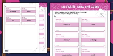 Map Skills Draw & Guess Activity