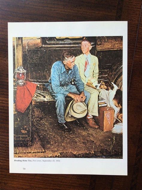 Norman Rockwell book illustration - BREAKING HOME TIES 1954 | #3856417807