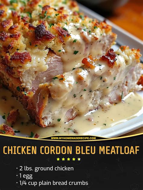 Chicken Cordon Bleu Meatloaf – Nermf