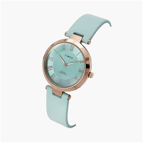 Timex Roman Tiffany Blue Dial Analog Women's Watch - TWEL19210 ...