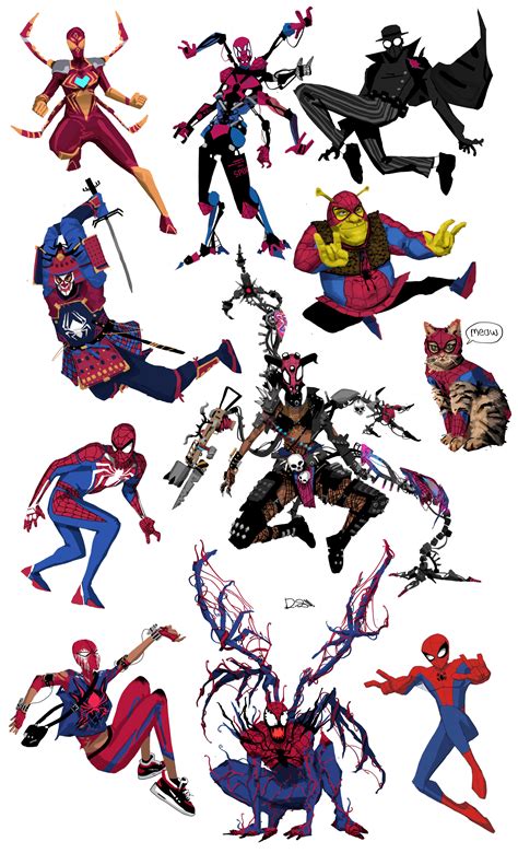 Spider-variants by me : r/Spiderman