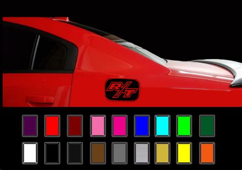 Buy Dodge Charger Gas Cap Decal Overlay RT Hemi Vinyl Stickers 2011-18 ...