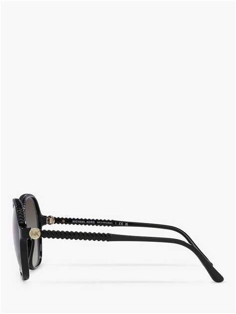 Michael Kors MK2186U Women's Bali Round Sunglasses, Black