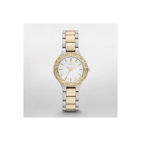 DKNY End of Season Chambers Analog Off-White Dial Women's Watch ...