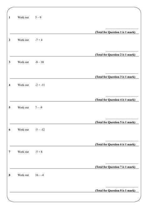 Image result for Negative Numbers GCSE
