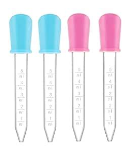 4PCS Silicone Droppers for Baby, Medicine Dropper for Precise Liquid ...