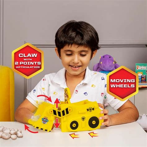 Paw Patrol Rubble 3D Build N' Play|Easy Build Soft Foam Vehicle-Moving ...