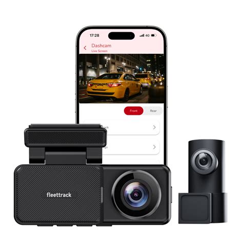 Fleettrack Dual Channel Car DashCam | 4K Front, 1080p Rear | GPS