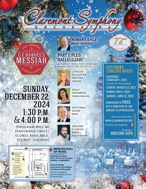 Messiah Sing-along Concerts - 1:30 p.m. and 4:00 p.m. (two concerts ...