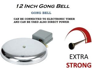 Rosario Electricity operated gong bell 12 Inch Wired Door Chime Price ...