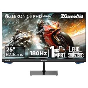 ZEBRONICS 21.5” (54.6cm) LED Monitor, FHD 1920x1080, 250nits Brightness ...