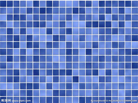 蓝色马赛克瓷砖背景插画-正版商用图片0hm5x3-摄图新视界