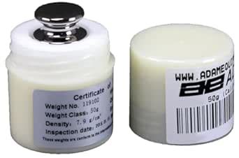 Adam Equipment 50g Stainless Steel ASTM Class 3 Calibration Weight ...