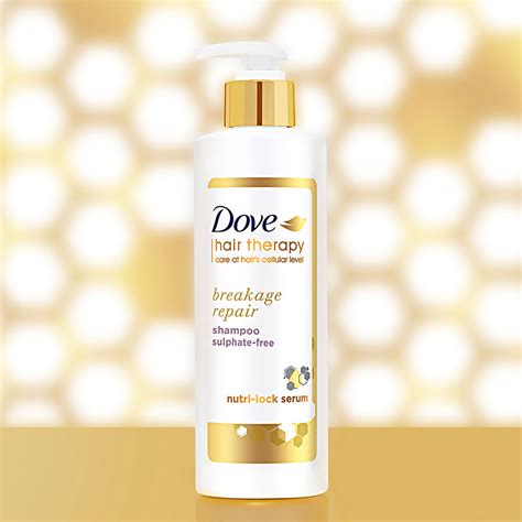 Dove Hair Therapy Breakage Repair Sulphate-Free Shampoo, No Parabens