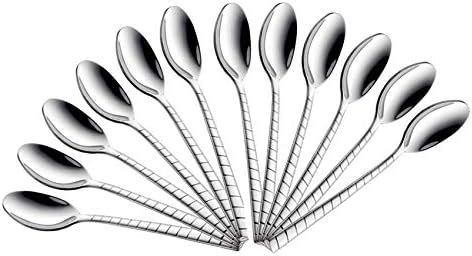 Buy Sumeet Stainless Steel Dessert/Table Spoon Set of 12 Pc – (18.5cm L ...