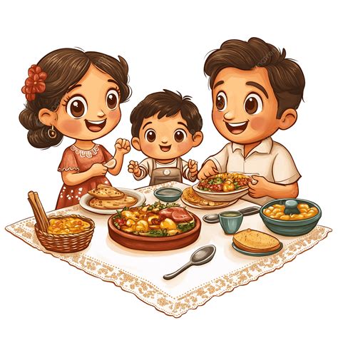 Happy Family Enjoying Delicious Meal Together, Happy Family Dinner ...