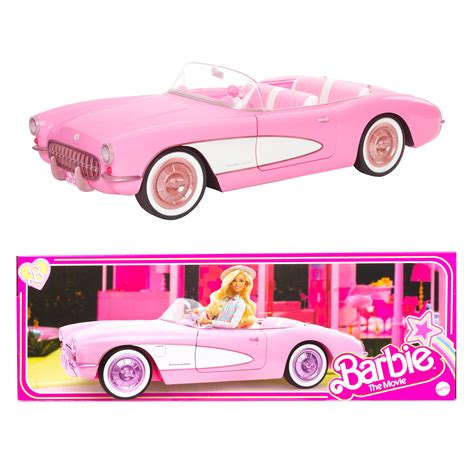 Barbie Movie Pink Corvette Convertible Toy Doll Collectible Car ...