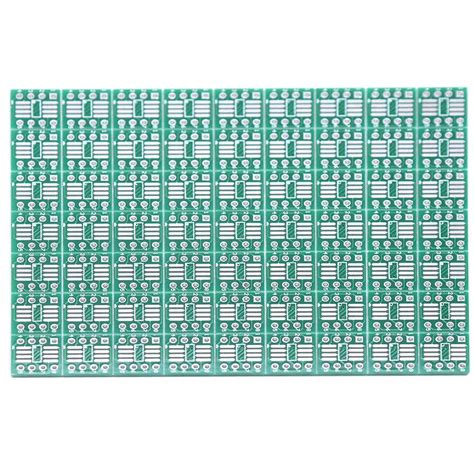 Sscon 100pcs SSOP 8 Pin 0.65 / SOP 8 Pin 1.27 to DIP Adapter PCB Board ...