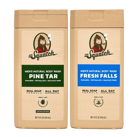 Amazon.com : Dr. Squatch NEW Natural Body Wash for Men - Exfoliating ...