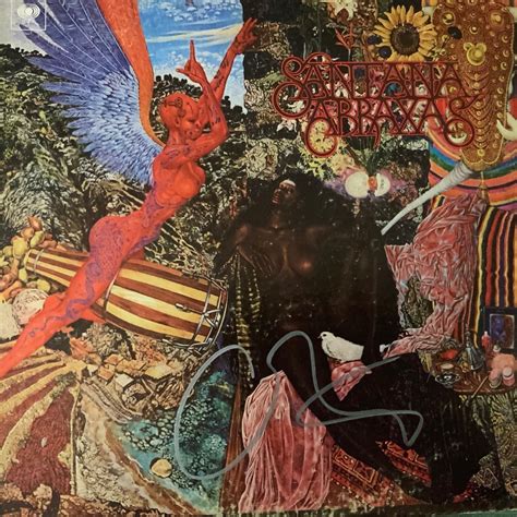 Signed Santana Abraxas Album Cover