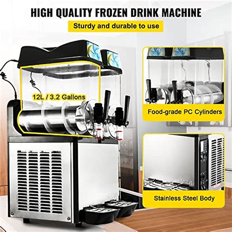 VEVOR Commercial Frozen Drink Machine with 2 Tanks - Efficient Cooling