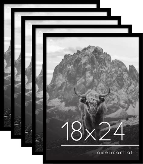 Amazon.com: Americanflat 18x24 Poster Frame with Polished Plexiglass ...