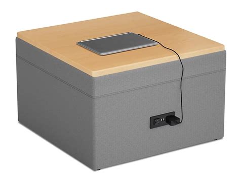 Flex-Space Engage Modular Table with Power - Slate Gray at Lakeshore ...