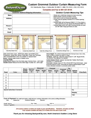 Fillable Online Custom-Curtain-Grommets-Measuring-Formpdf Fax Email ...